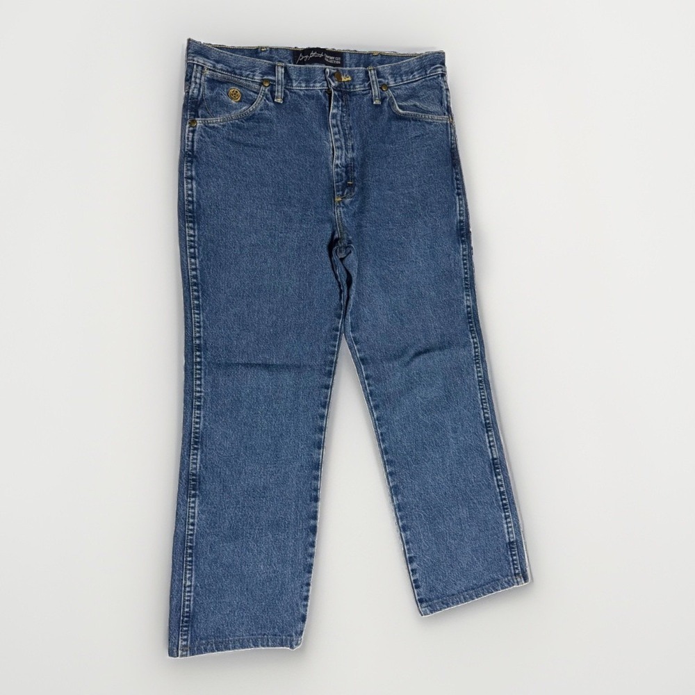 Wrangler George Strait Cowboy Cut Jeans Mens 34x26 Western Rodeo‎ Denim